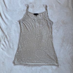 💟5/25 Express size medium sheer gold tank top
